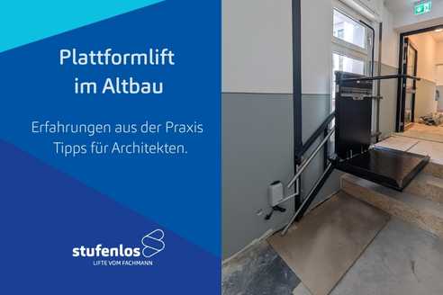 Plattformlift im Altbau in engem Flur – barrierefreie Lösung für Rollstuhlfahrer