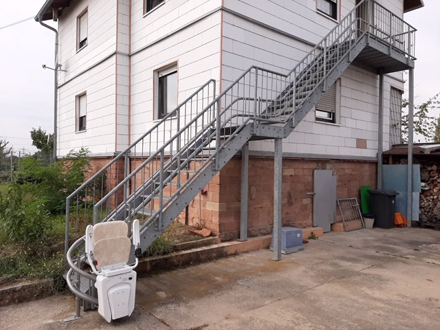 alpha outdoor treppenlift aussen
