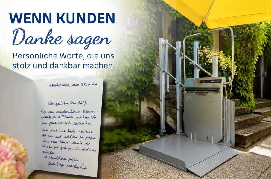 Wenn Kunden sich persönlich beim Geschäftsführer bedanken