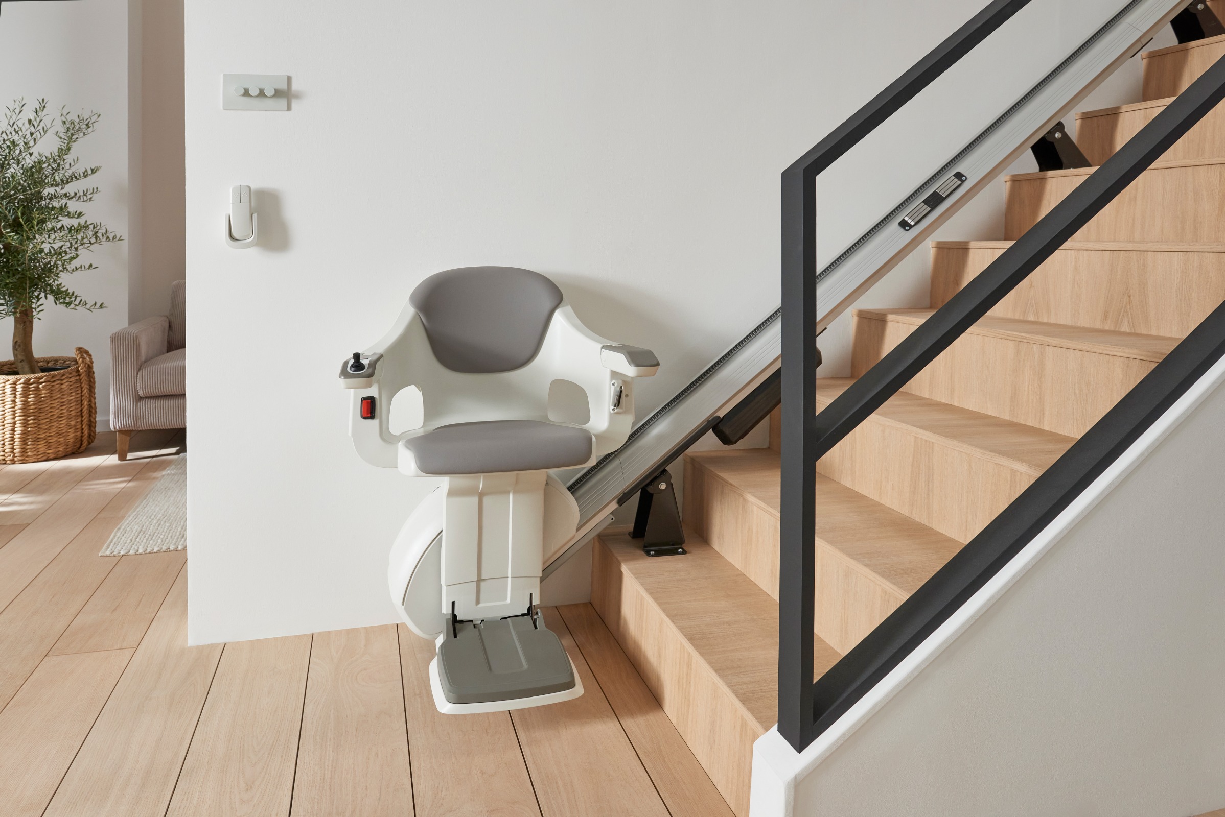 mid chair at bottom of stairs 1