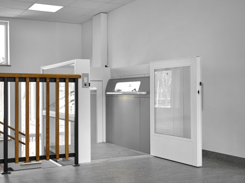 aritco publiclift access stahl ohne schacht homelift